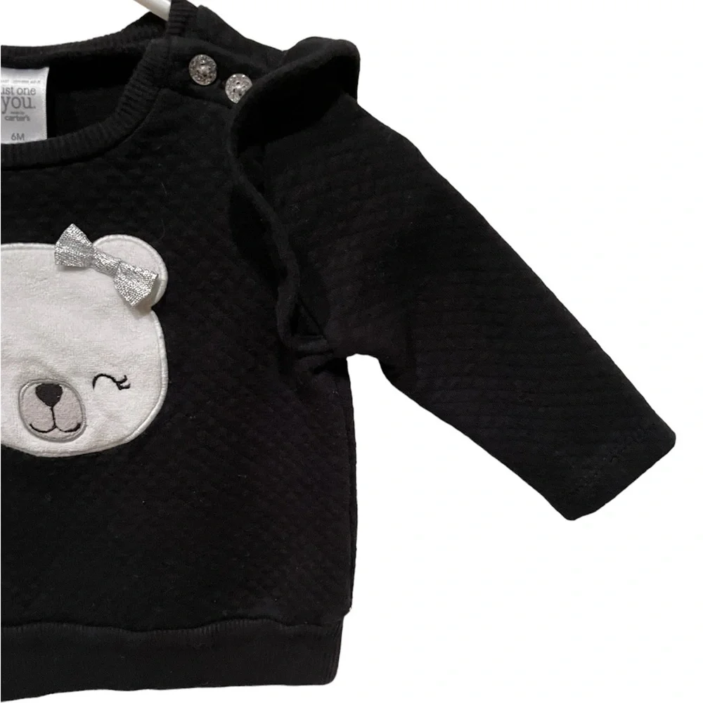 💠  **2 for $20** Carters white bear sweater size 6 months - Picture 7 of 8
